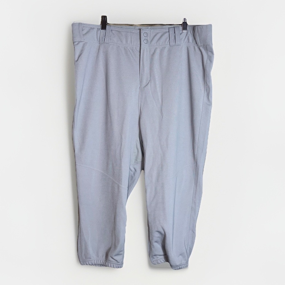 NWT Adidas Men's Light Gray Baseball Diamond King Elite Knickers/Pants, Size XL